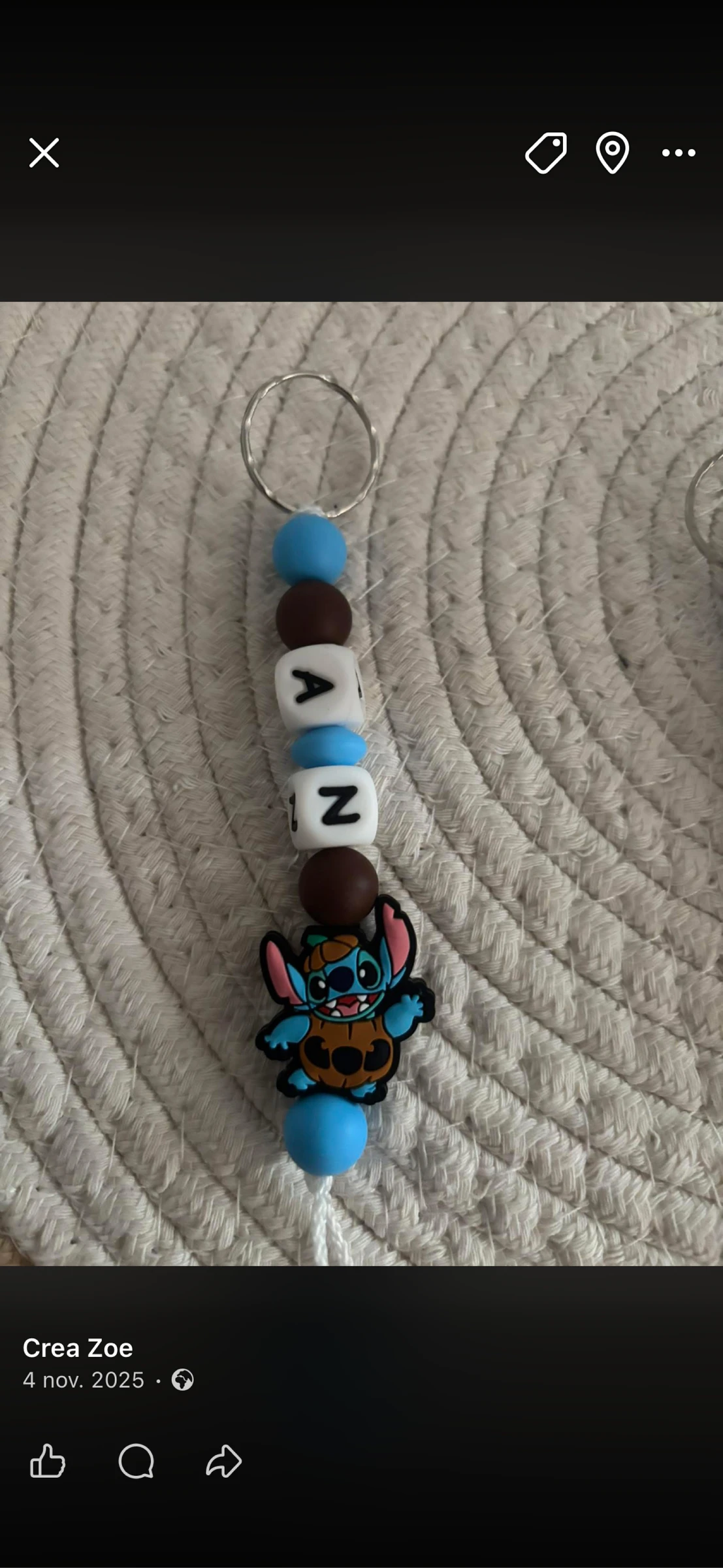 Porte clé stitch 